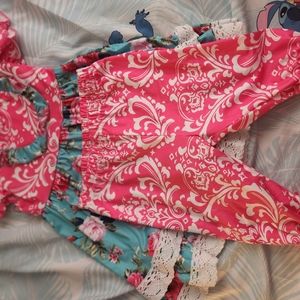 Girls 2pc Floral Boutique Outfit